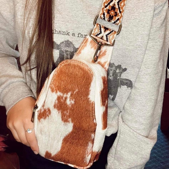 Handbags - NWT cowhide belt bag